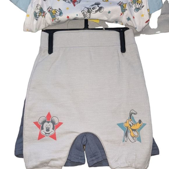 NEW Mickey & Friends Baby Infant 5-Piece Layette Set Shower Gift Pluto 6M - Picture 7 of 9